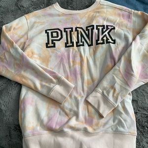 The dye crew neck vs pink sweater